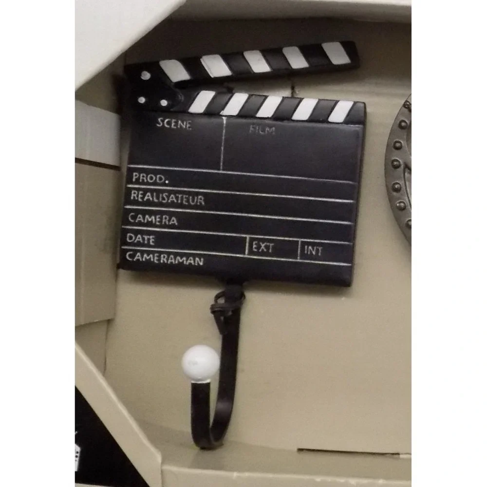 Home Theater Wall Hooks Camera Clapboard Reel ICA Home Decor New